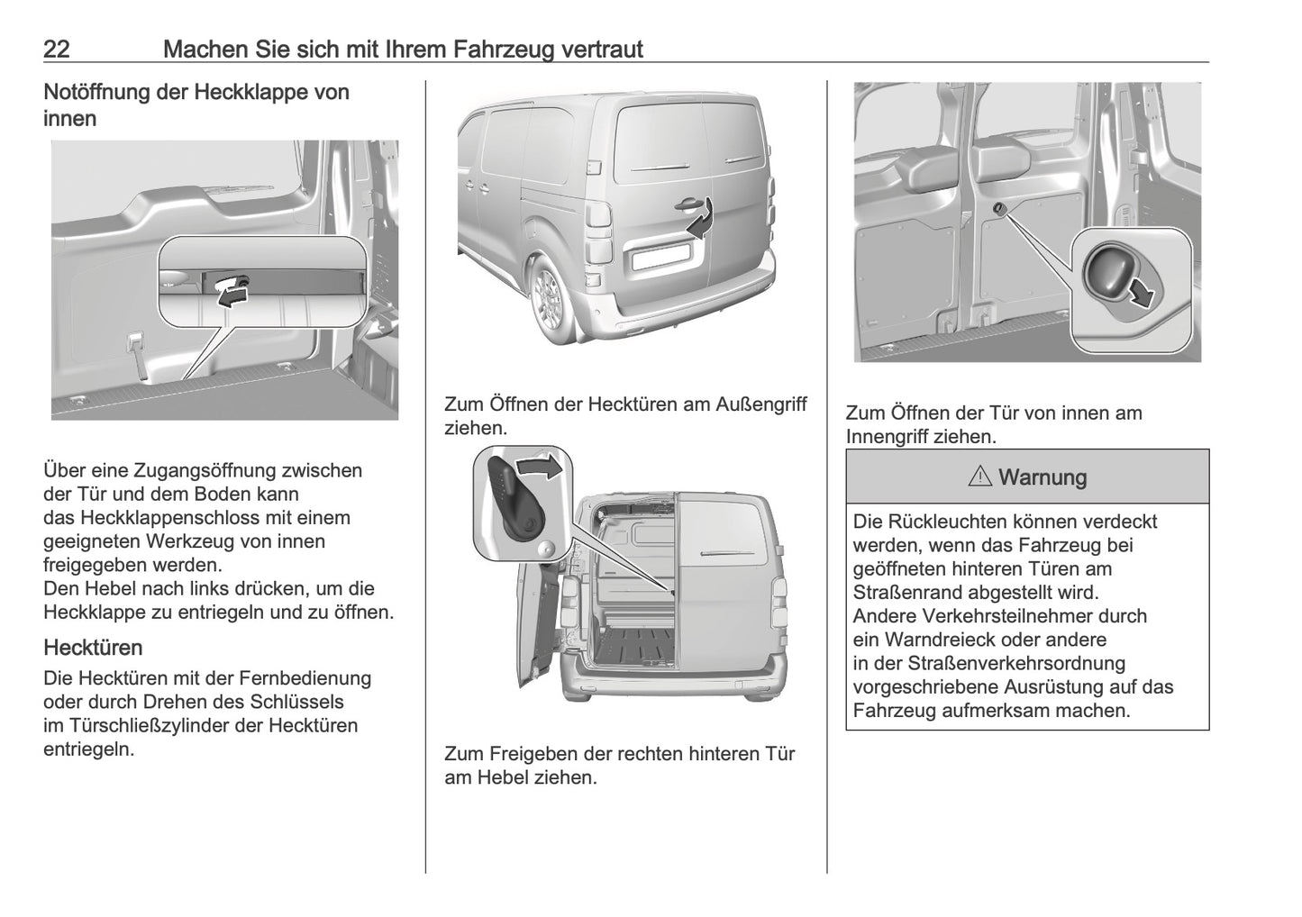 2025-2026 Opel Vivaro Owner's Manual | German