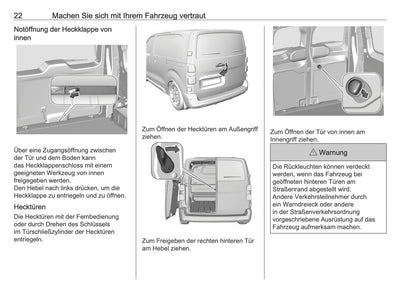 2025-2026 Opel Vivaro Owner's Manual | German