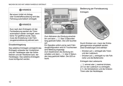 2026 Opel Vivaro Owner's Manual | German