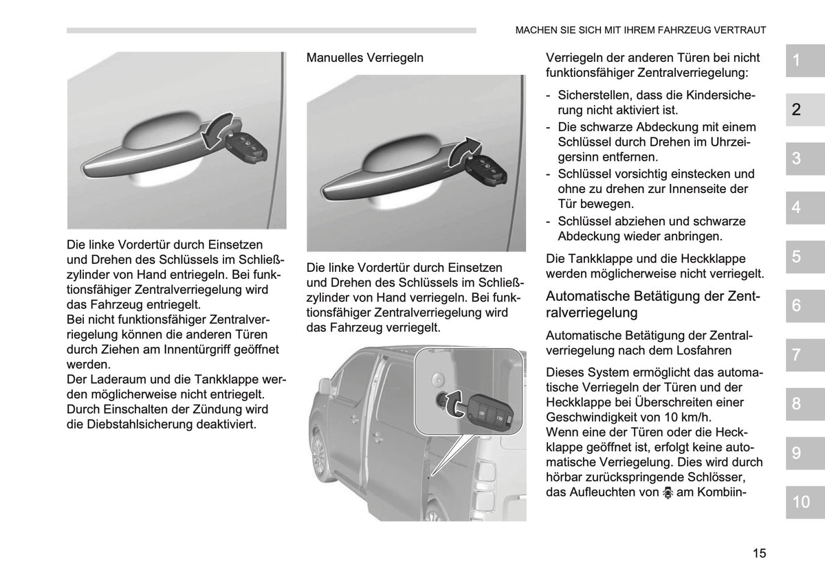 2026 Opel Vivaro Owner's Manual | German