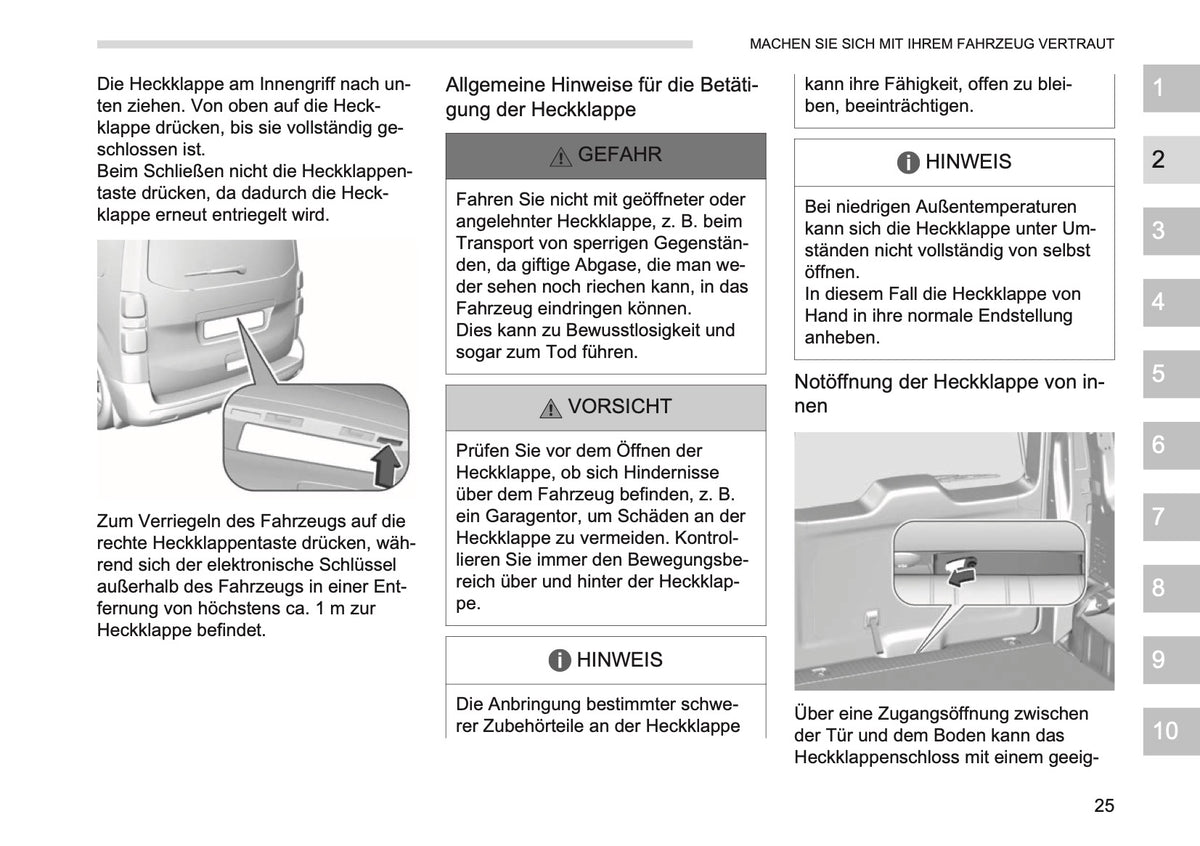 2026 Opel Vivaro Owner's Manual | German