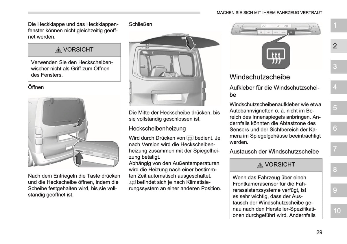 2026 Opel Vivaro Owner's Manual | German
