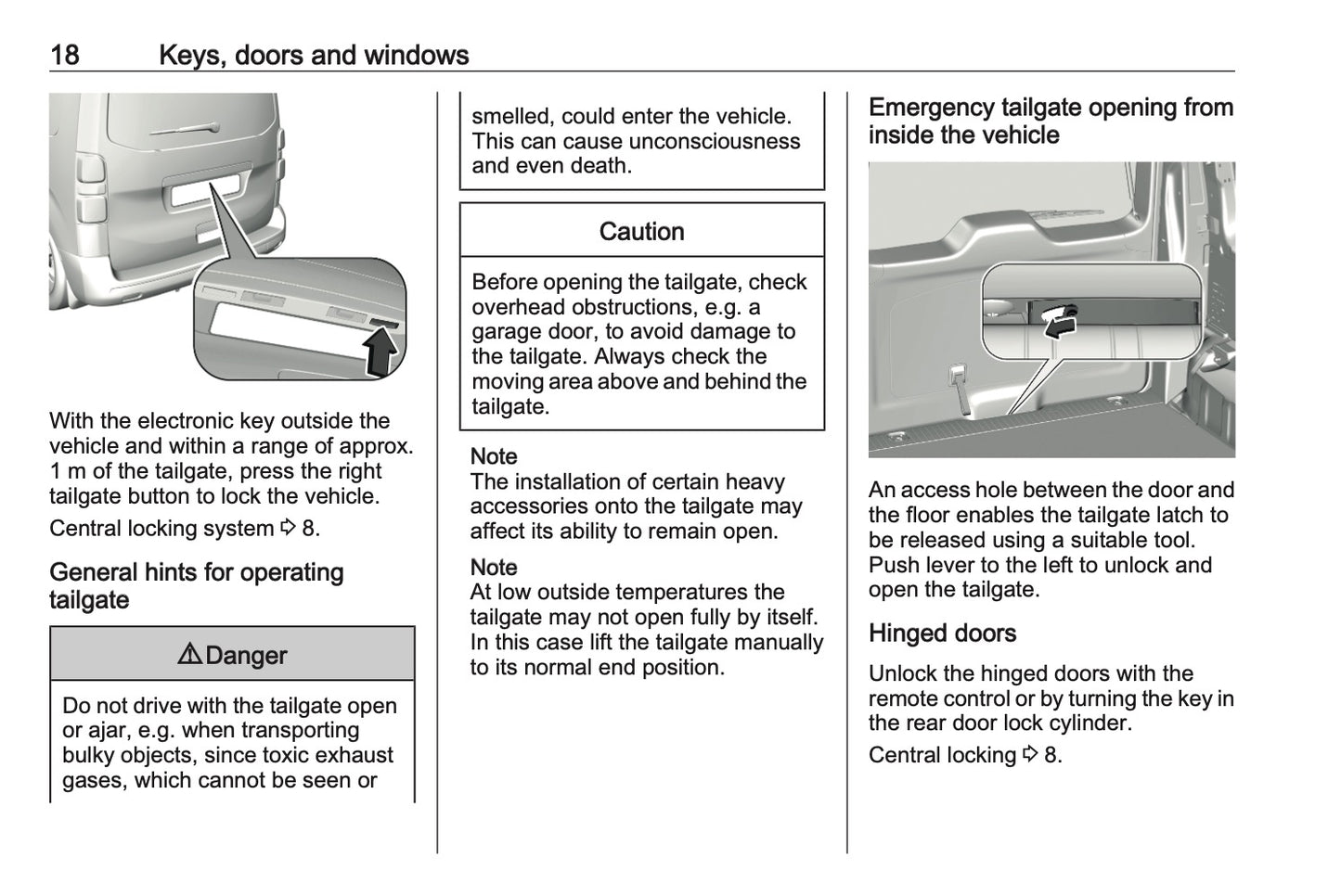 2023-2024 Opel Vivaro Owner's Manual | English