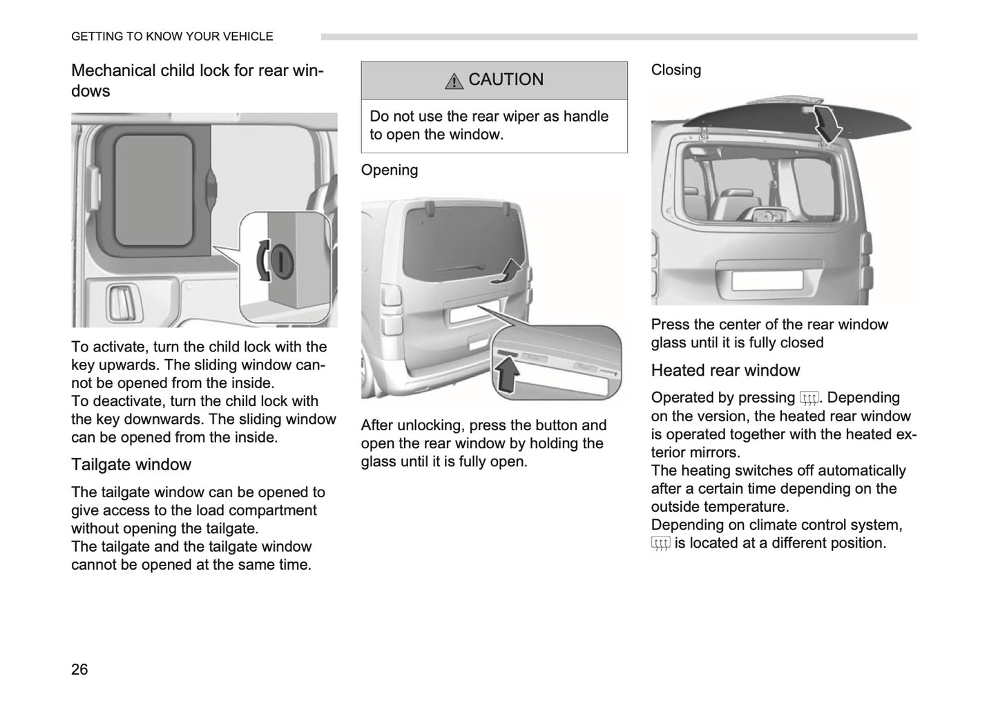 2026 Opel Vivaro Owner's Manual | English
