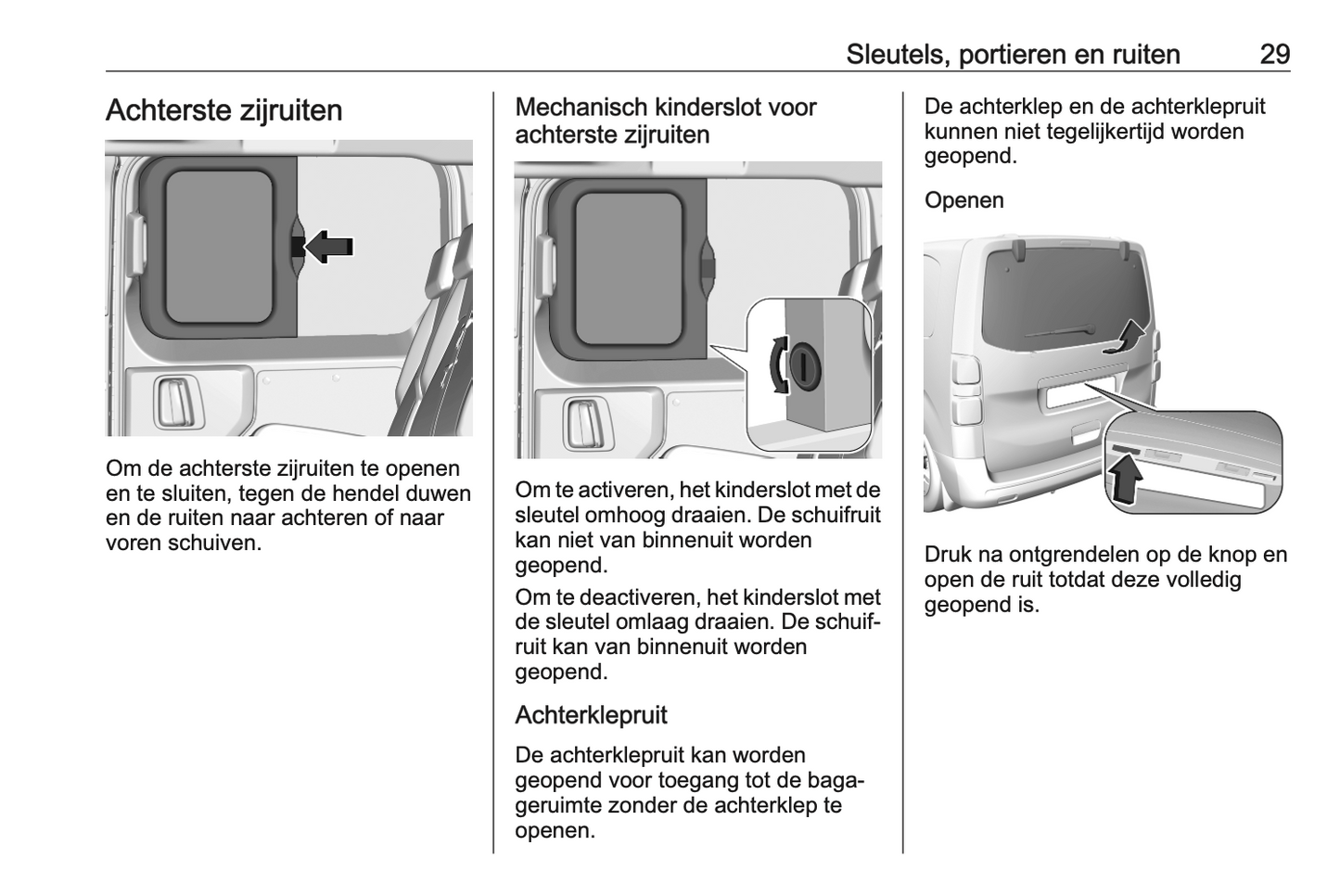 2023-2024 Opel Vivaro Owner's Manual | Dutch