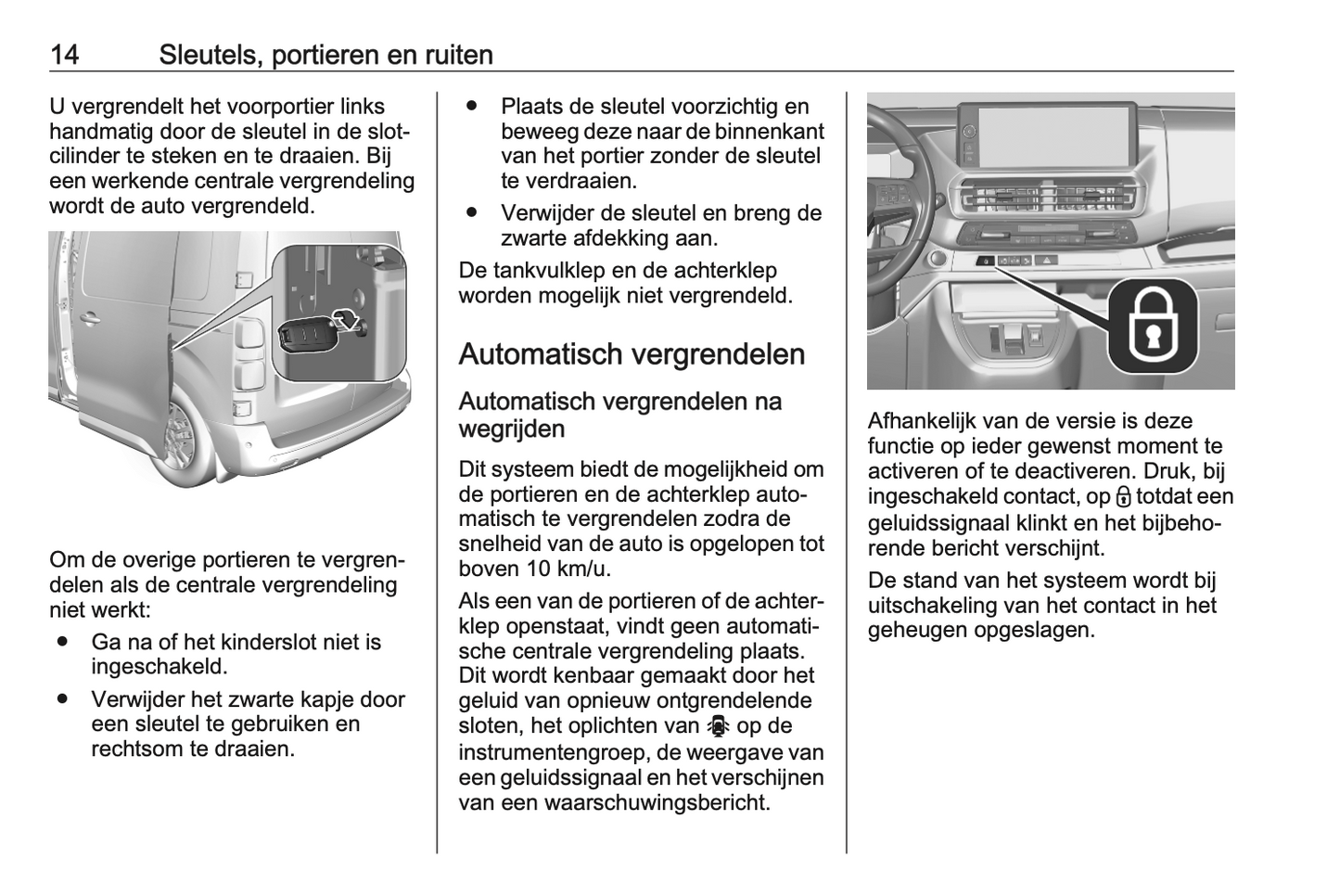 2024 Opel Vivaro Owner's Manual | Dutch