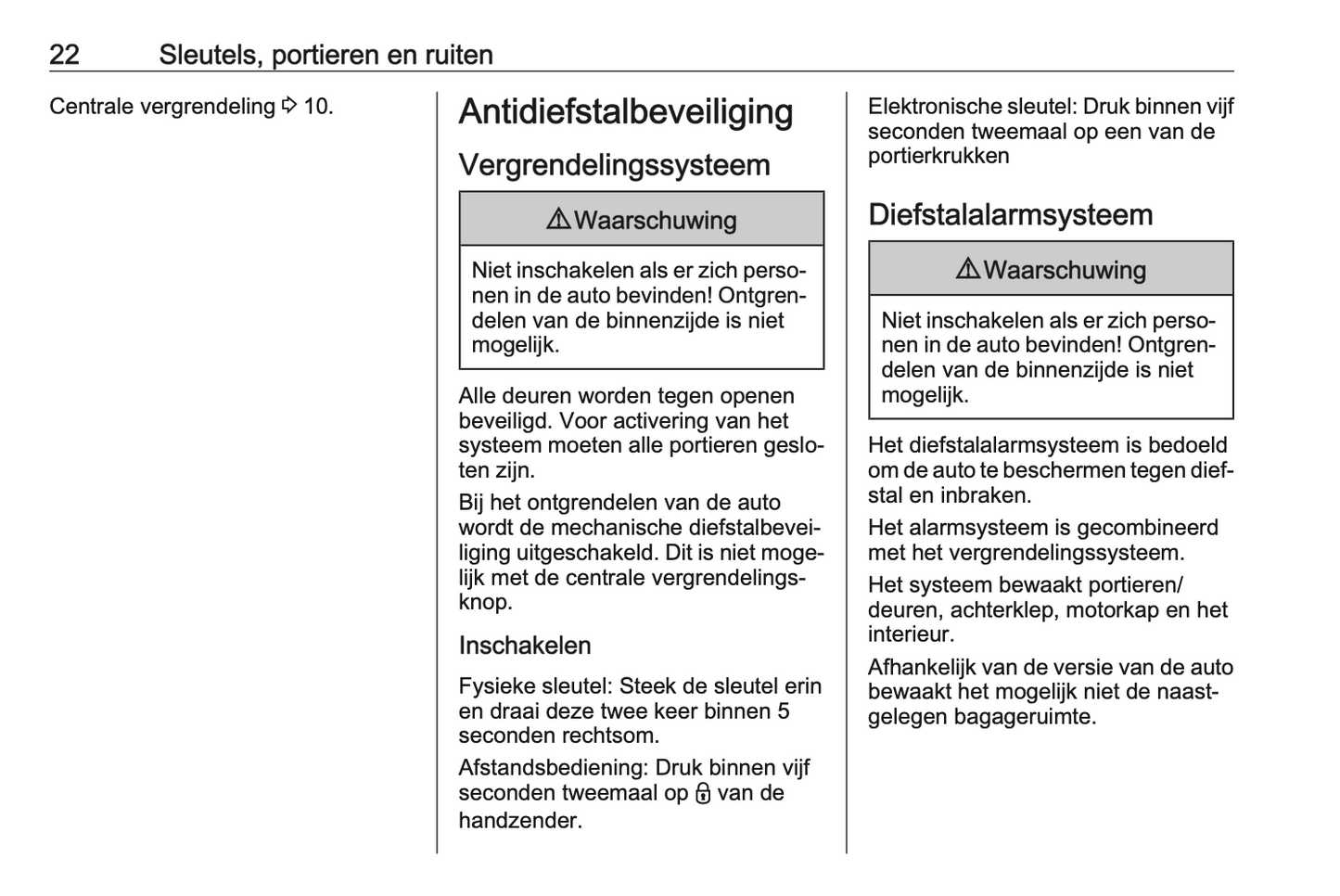 2024 Opel Vivaro Owner's Manual | Dutch