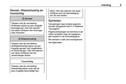 2024 Opel Vivaro Owner's Manual | Dutch