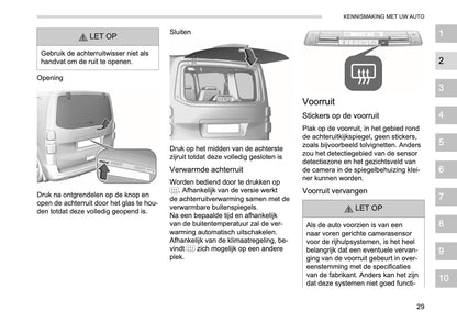 2026 Opel Vivaro Owner's Manual | Dutch