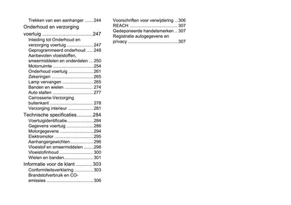 2026 Opel Vivaro Owner's Manual | Dutch