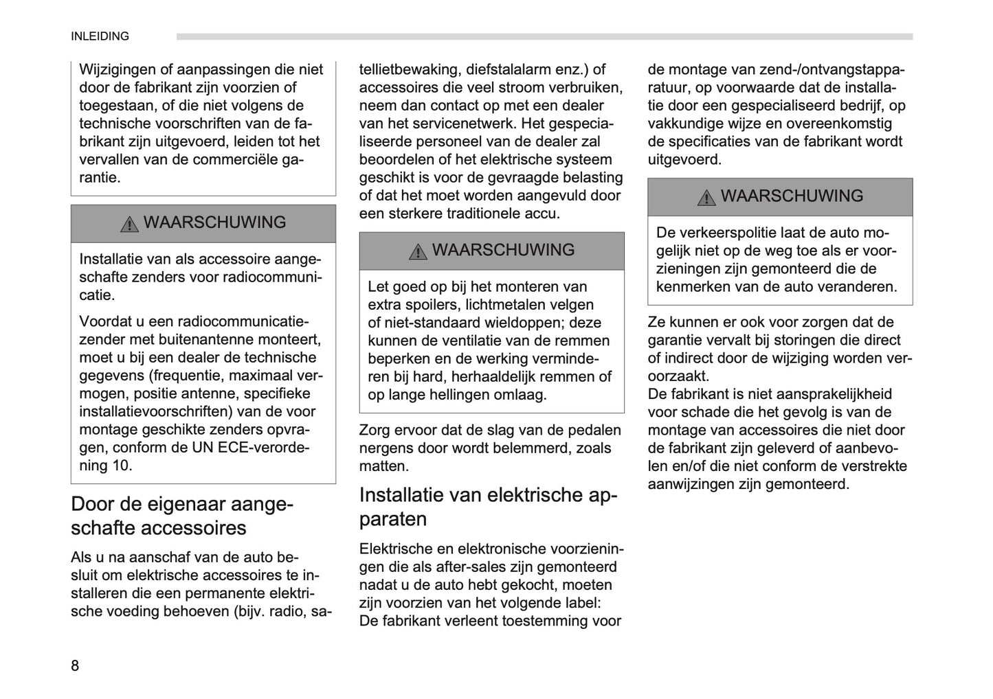 2026 Opel Vivaro Owner's Manual | Dutch