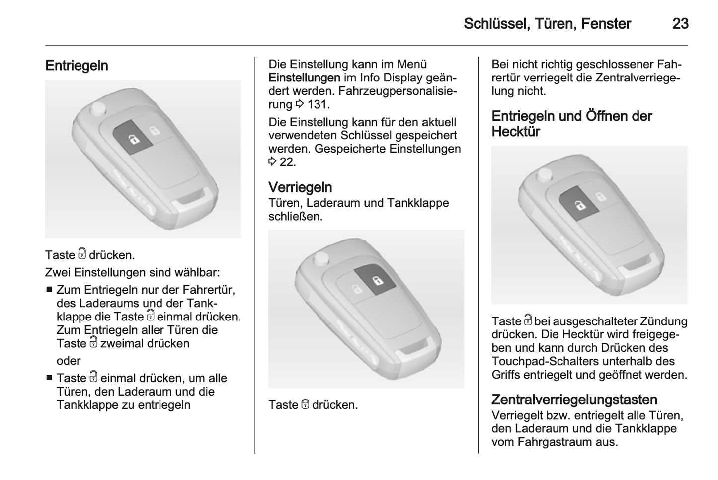 2012 Opel Zafira Tourer Owner's Manual | German