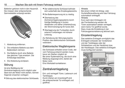 2025-2026 Opel Zafira Life Owner's Manual | German