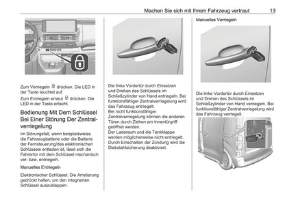 2025-2026 Opel Zafira Life Owner's Manual | German