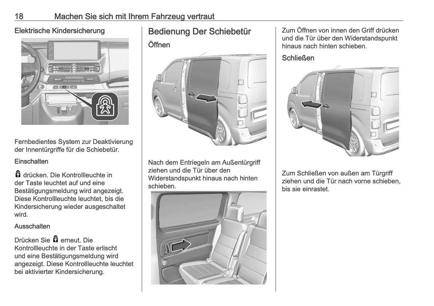 2025-2026 Opel Zafira Life Owner's Manual | German