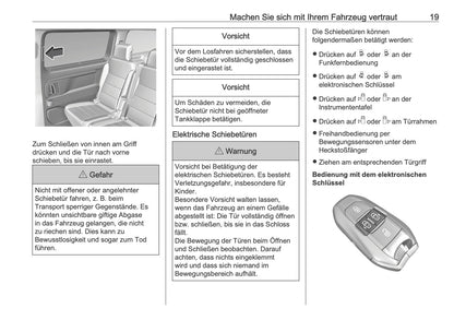 2025-2026 Opel Zafira Life Owner's Manual | German