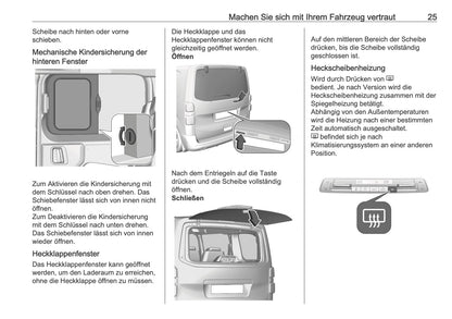 2025-2026 Opel Zafira Life Owner's Manual | German