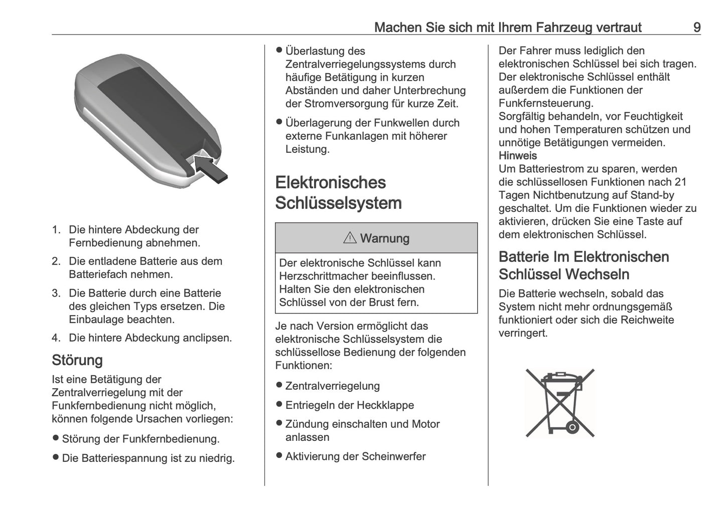 2025-2026 Opel Zafira Life Owner's Manual | German