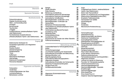 2024-2025 Peugeot 3008/e-3008/5008/e-5008 Owner's Manual | German