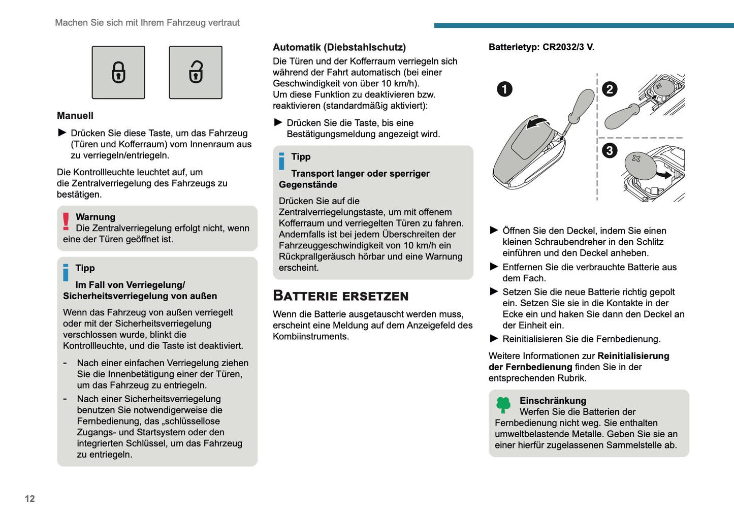 2025-2026 Peugeot 3008/5008 Owner's Manual | German