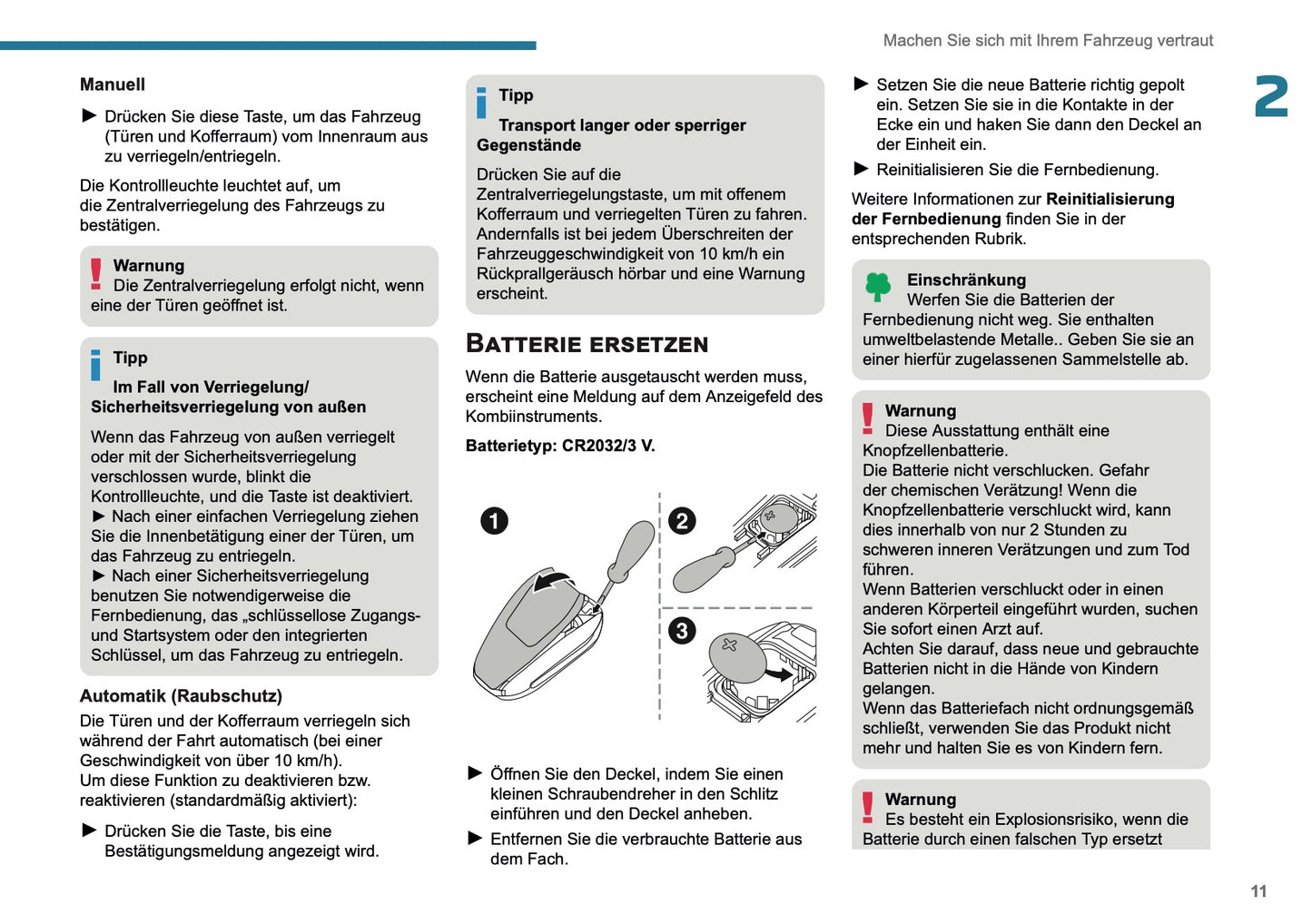 2025-2026 Peugeot 308 Owner's Manual | German