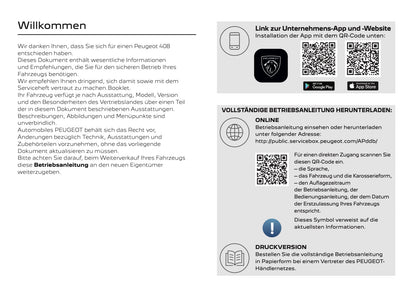 2026 Peugeot 408 Owner's Manual | German