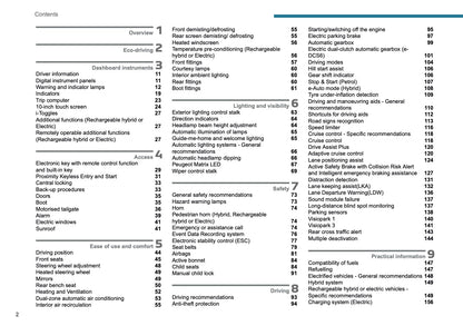 2024-2026 Peugeot 408/e-408 Owner's Manual | English