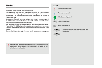 2024 Peugeot 408 Owner's Manual | Dutch