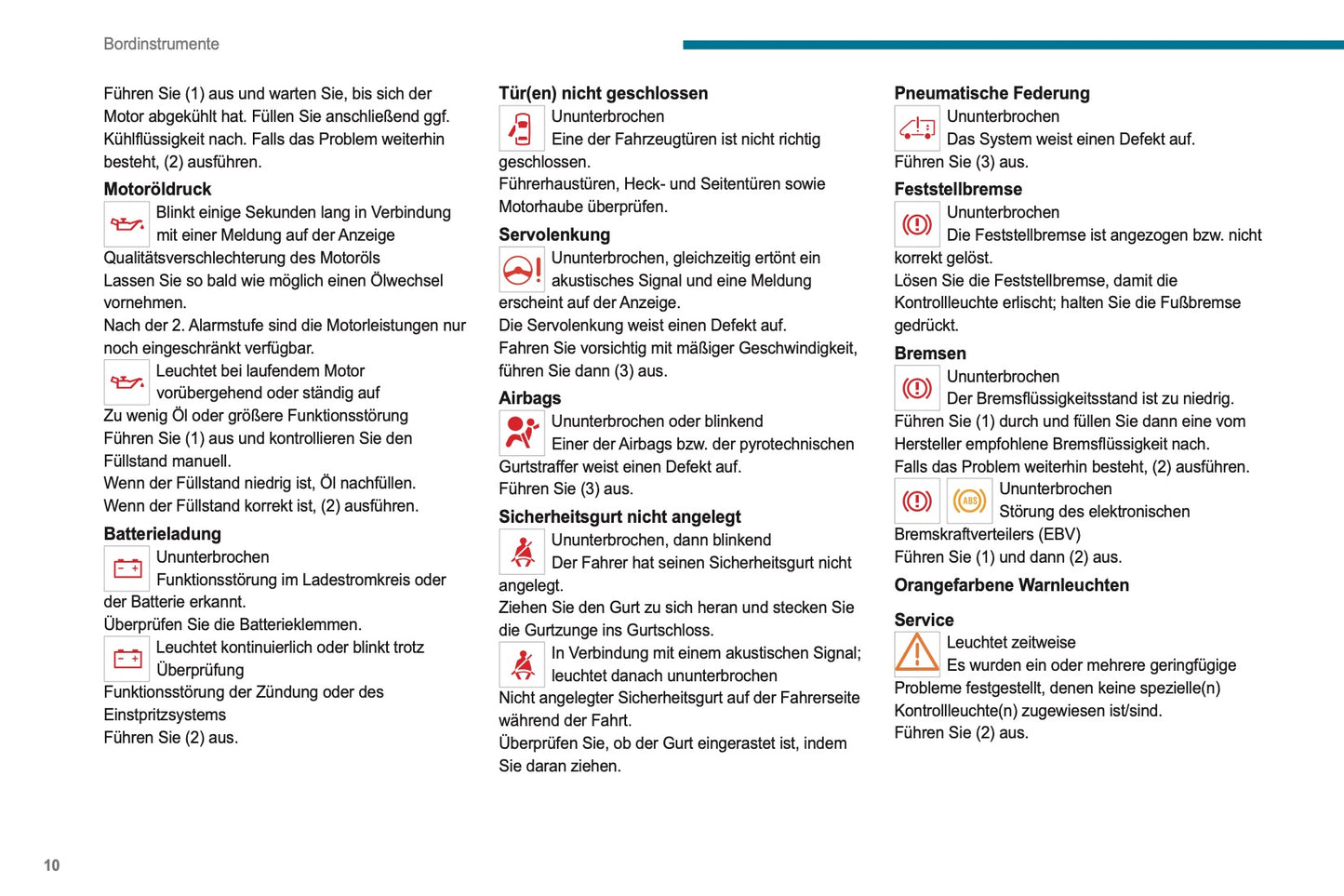 2021-2024 Peugeot Boxer Bedienungsanleitung | Deutsch