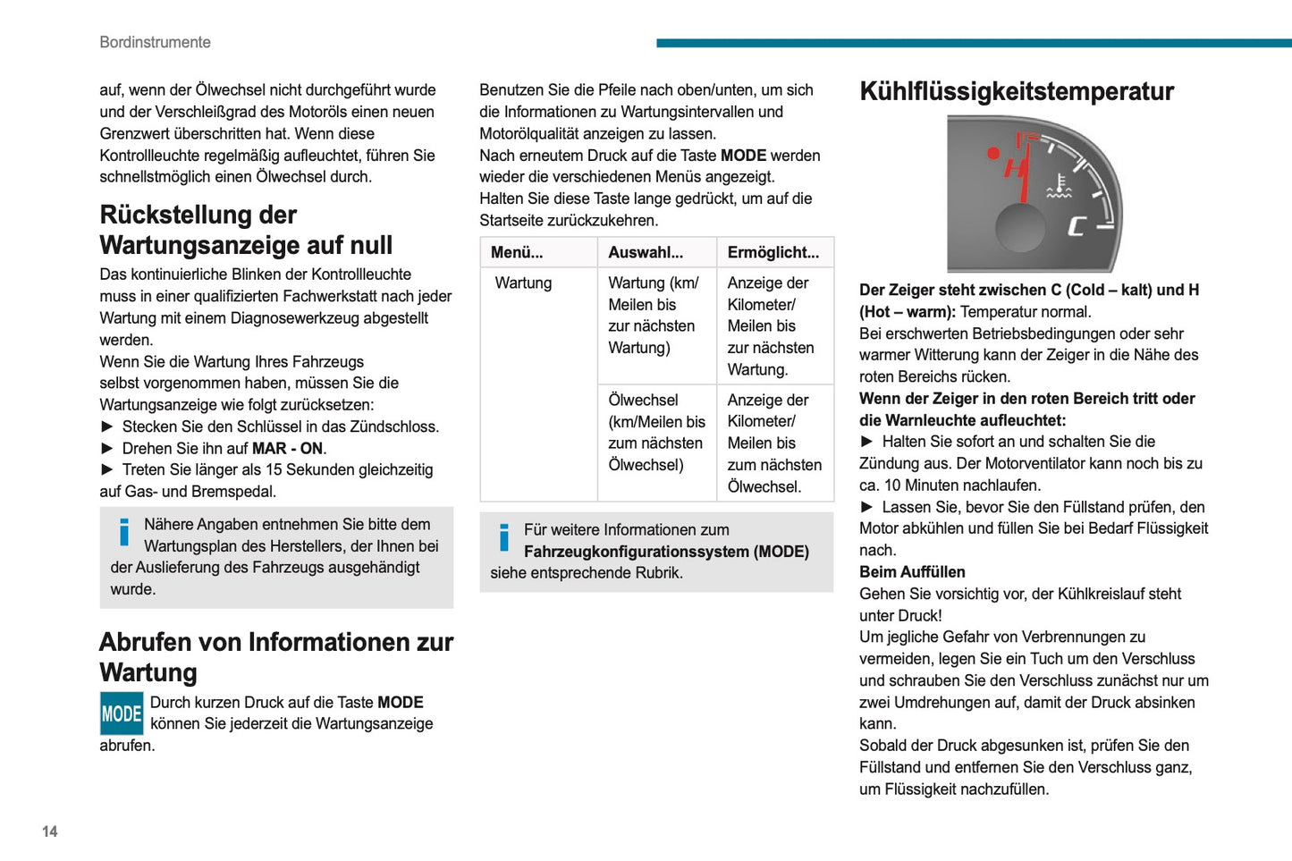 2021-2024 Peugeot Boxer Bedienungsanleitung | Deutsch