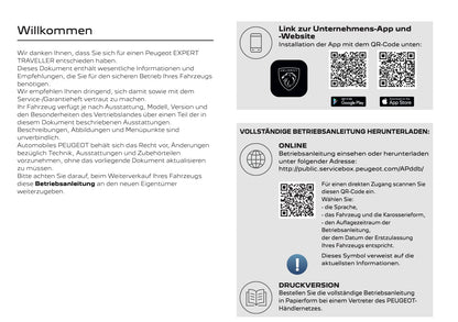 2025 Peugeot Expert/Traveller Owner's Manual | German