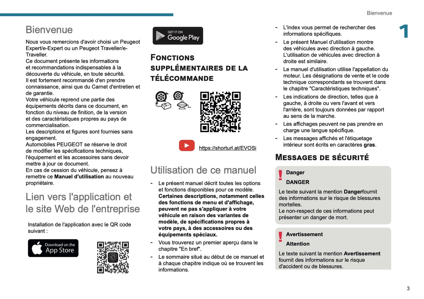 2025 Peugeot Expert/Traveller Manuel du propriétaire | Français