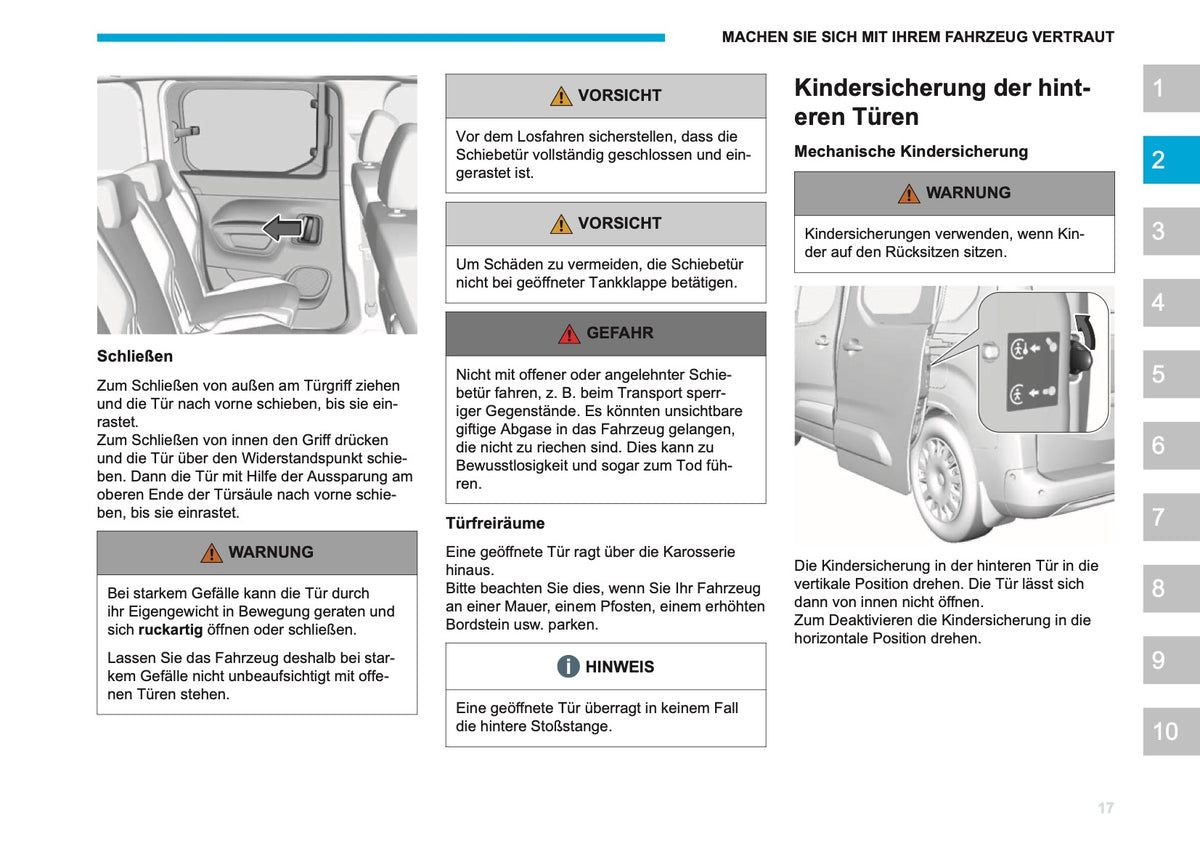 2026 Peugeot Rifter/Partner Bedienungsanleitung | Deutsch
