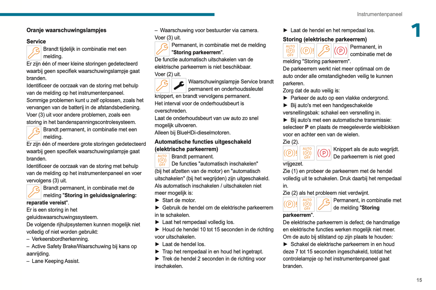 2024 Peugeot Rifter/e-Rifter/Partner/e-Partner Owner's Manual | Dutch