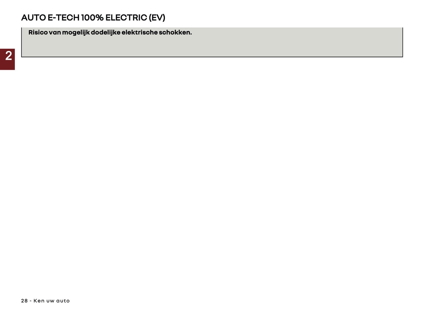 2025 Renault 5 E-Tech Owner's Manual | Dutch