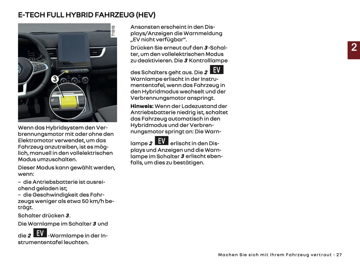 2025-2026 Renault Arkana Bedienungsanleitung | Deutsch