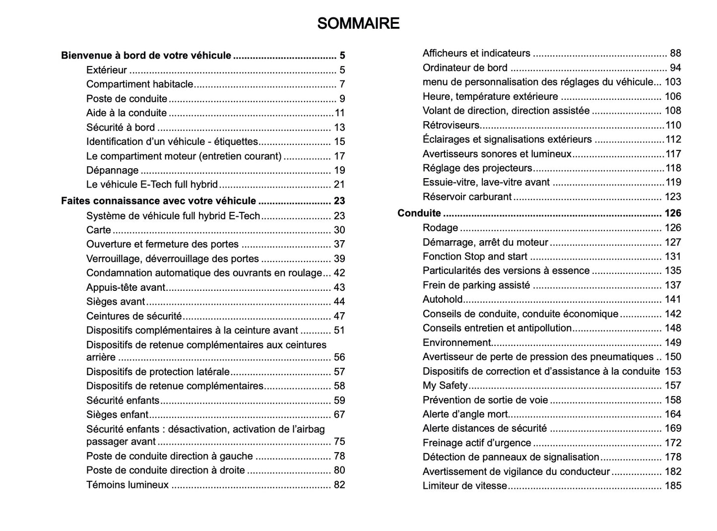 2024-2025 Renault Arkana Manuel du propriétaire | Français
