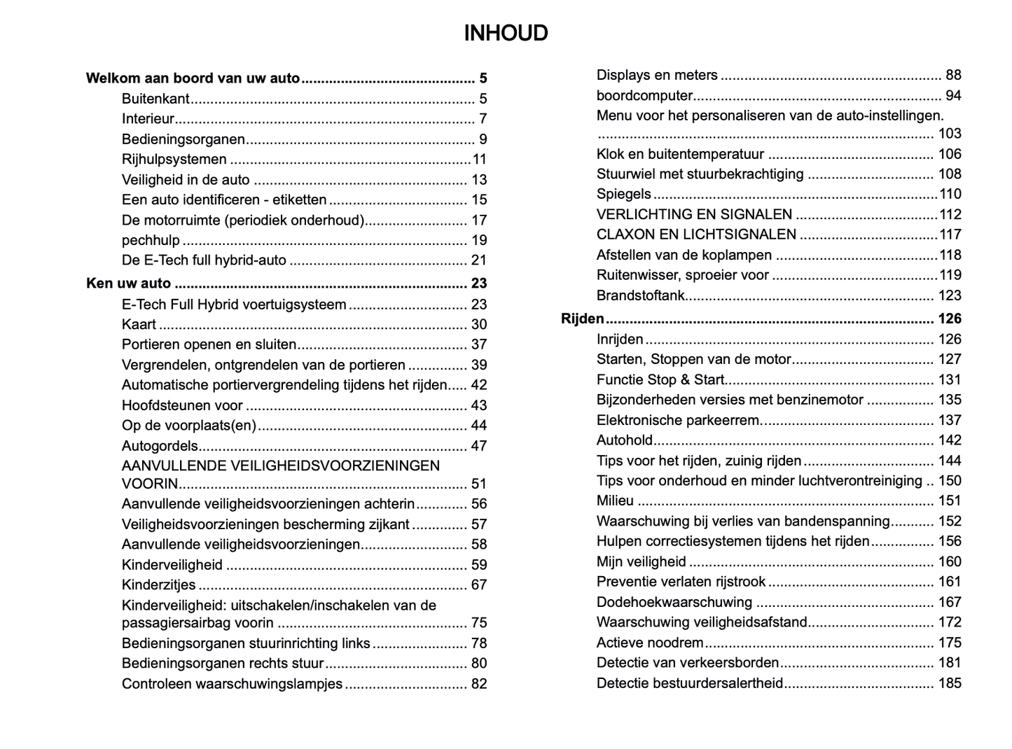 2024-2025 Renault Arkana Gebruikershandleiding | Nederlands