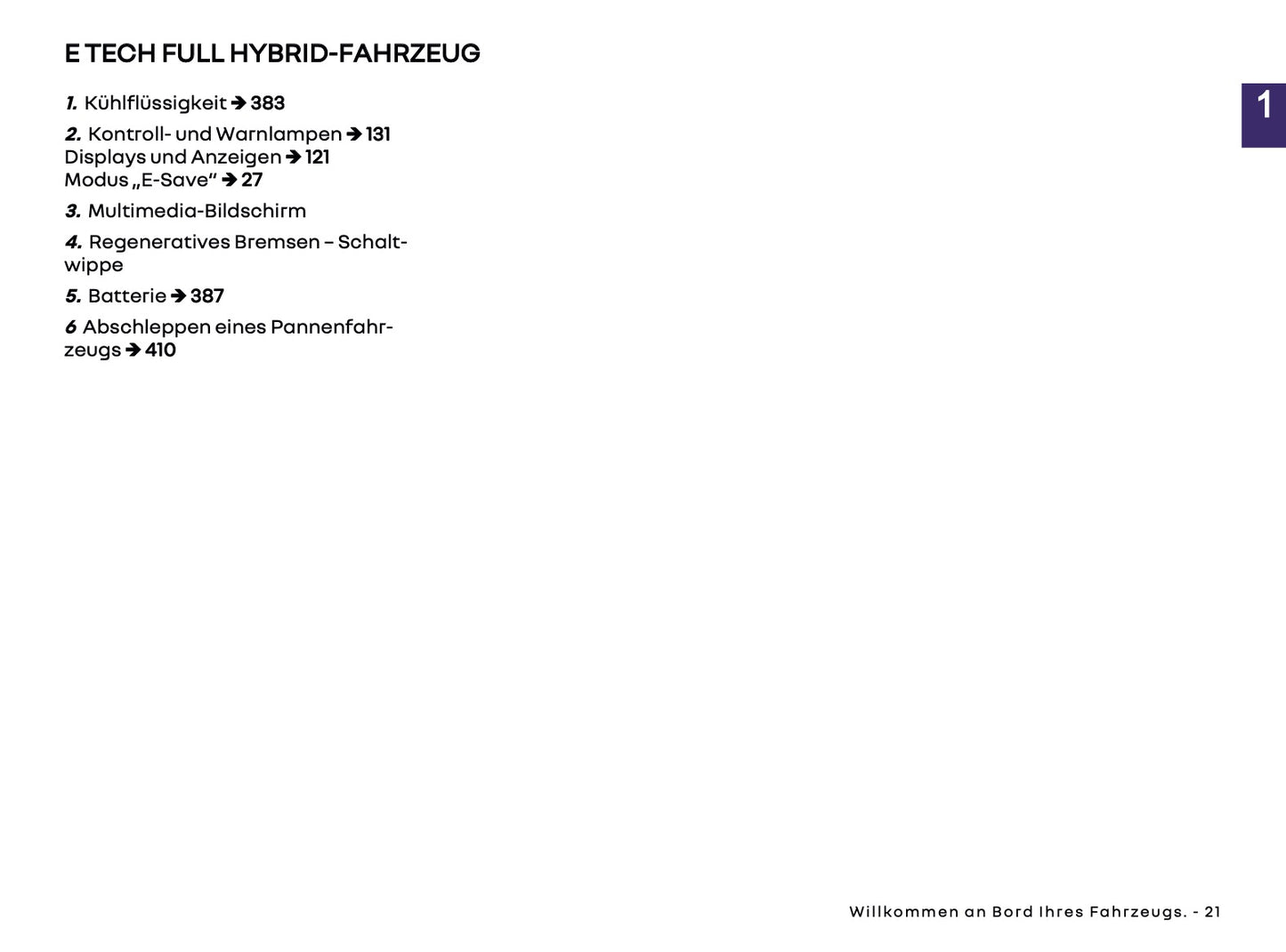 2026 Renault Captur Owner's Manual | German