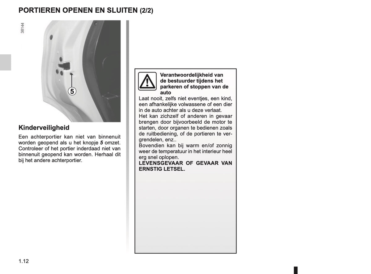 2016-2017 Renault Captur Owner's Manual | Dutch