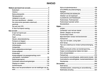 2024 Renault Captur Owner's Manual | Dutch