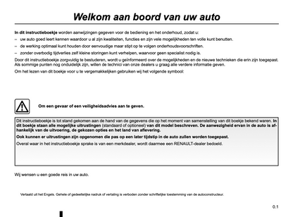 2014 Renault Twingo Owner's Manual | Dutch