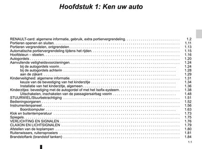 2015-2016 Renault Clio Owner's Manual | Dutch