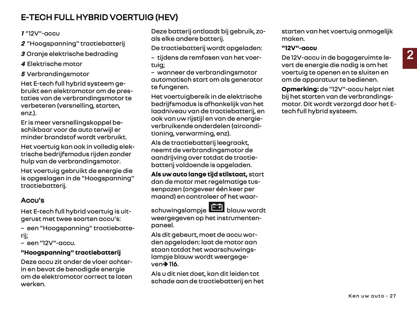 2026 Renault Clio Owner's Manual | Dutch