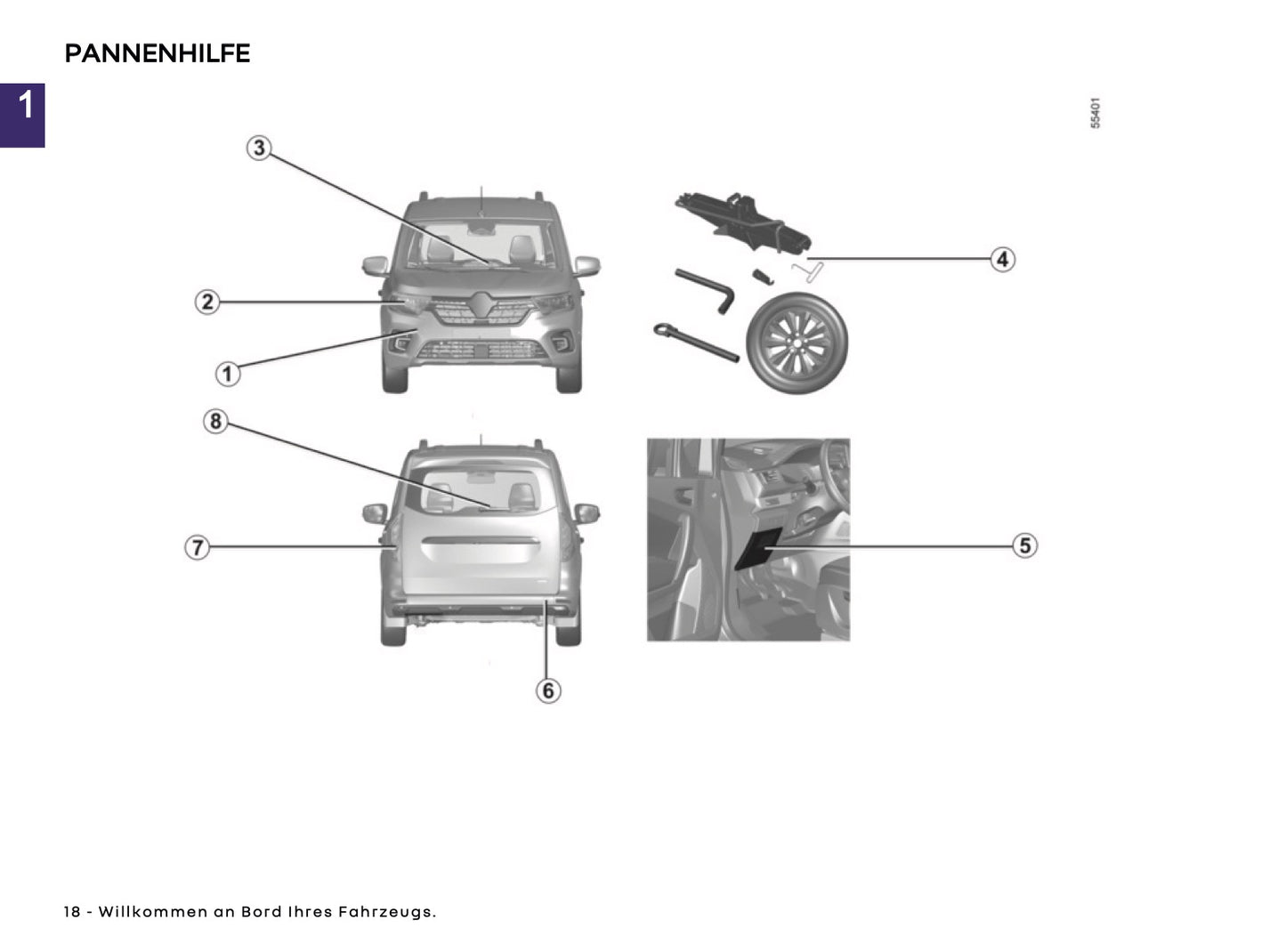 2024-2025 Renault Kangoo/Kangoo Rapid Owner's Manual | German
