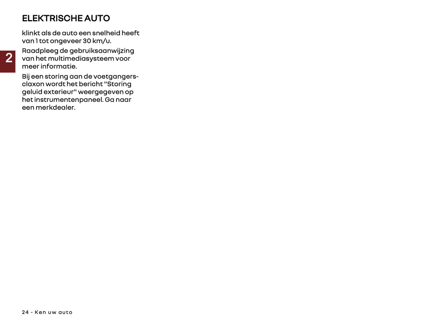 2026 Renault Kangoo E-Tech Electric Owner's Manual | Dutch