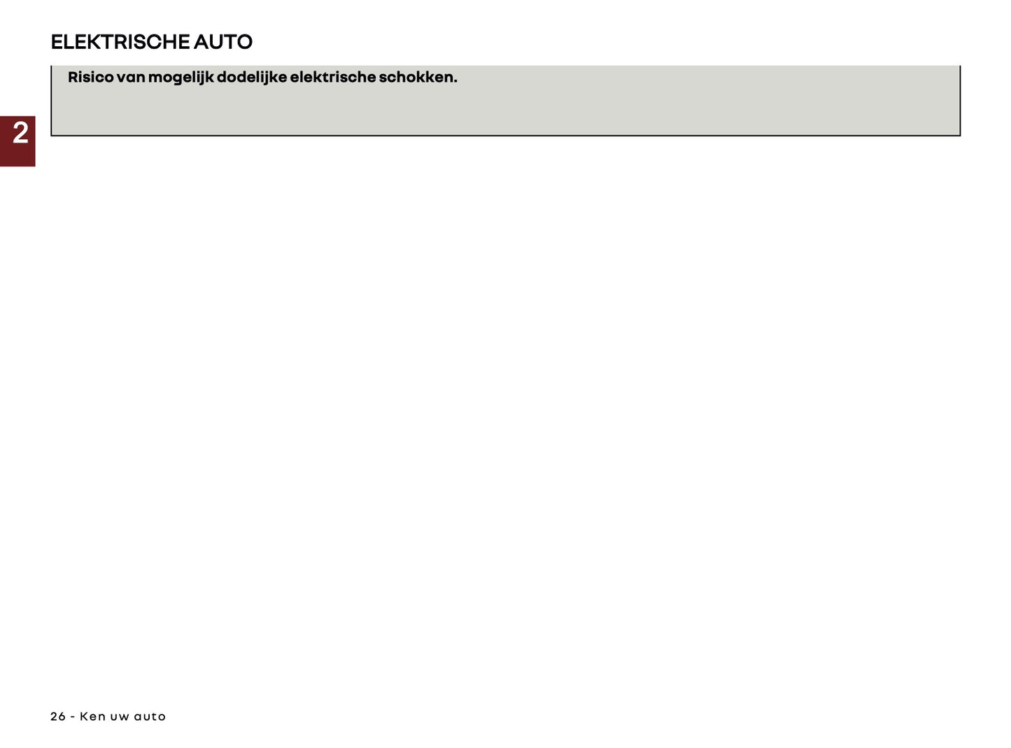 2026 Renault Kangoo E-Tech Electric Owner's Manual | Dutch