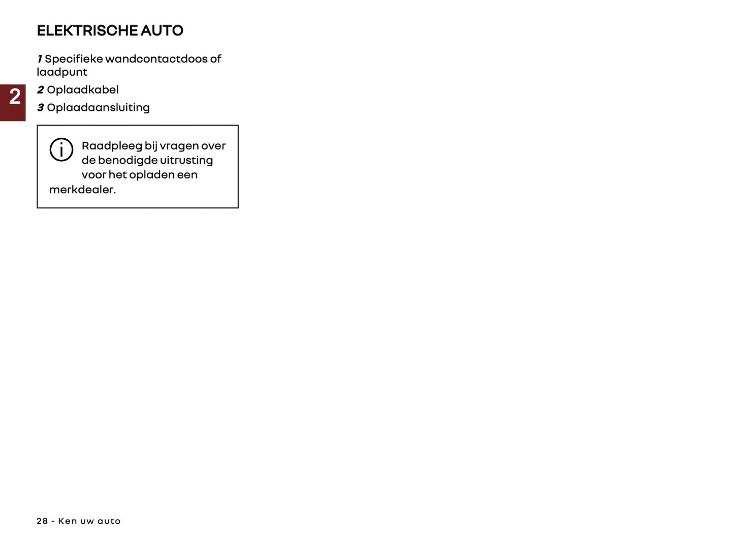 2026 Renault Kangoo E-Tech Electric Owner's Manual | Dutch