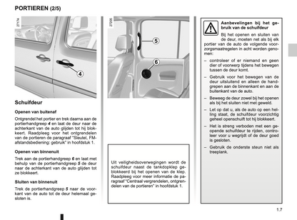 2012-2013 Renault Kangoo Owner's Manual | Dutch