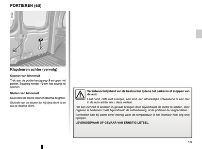 2012-2013 Renault Kangoo Owner's Manual | Dutch